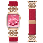 Dây đồng hồ xDfind khóa nam châm bện nylon cầu vồng nút thắt Trung Quốc, dành cho Apple Watch 42 / 44 / 45 / 46 / 49mm, dành cho Apple Watch 38 / 40 / 41 / S11 42mm