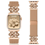 Dây đồng hồ xDfind khóa nam châm bện nylon cầu vồng nút thắt Trung Quốc, dành cho Apple Watch 42 / 44 / 45 / 46 / 49mm, dành cho Apple Watch 38 / 40 / 41 / S11 42mm