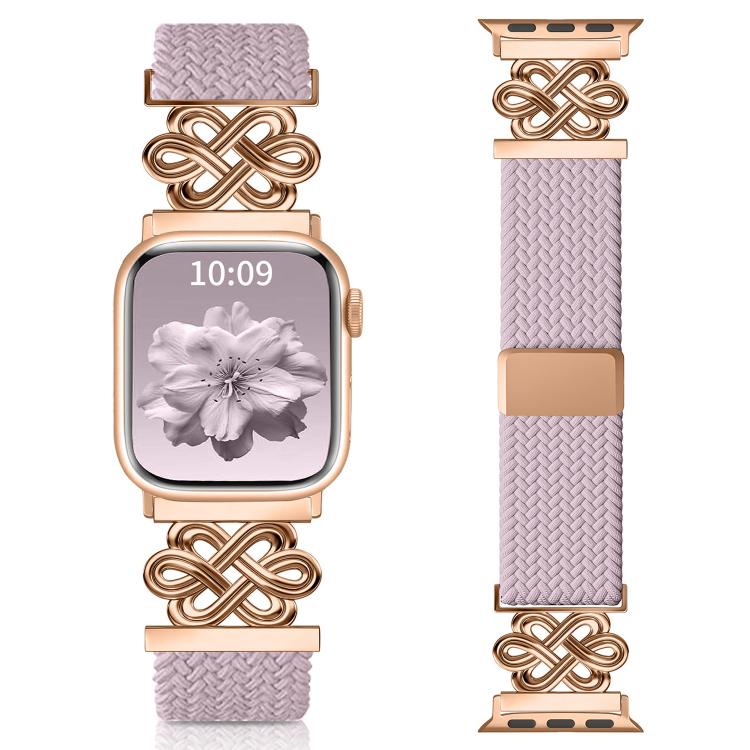 Dây đồng hồ xDfind khóa nam châm bện nylon cầu vồng nút thắt Trung Quốc, dành cho Apple Watch 42 / 44 / 45 / 46 / 49mm, dành cho Apple Watch 38 / 40 / 41 / S11 42mm