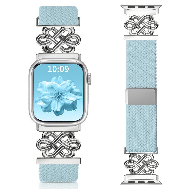 Dây đồng hồ xDfind khóa nam châm bện nylon cầu vồng nút thắt Trung Quốc, dành cho Apple Watch 42 / 44 / 45 / 46 / 49mm, dành cho Apple Watch 38 / 40 / 41 / S11 42mm