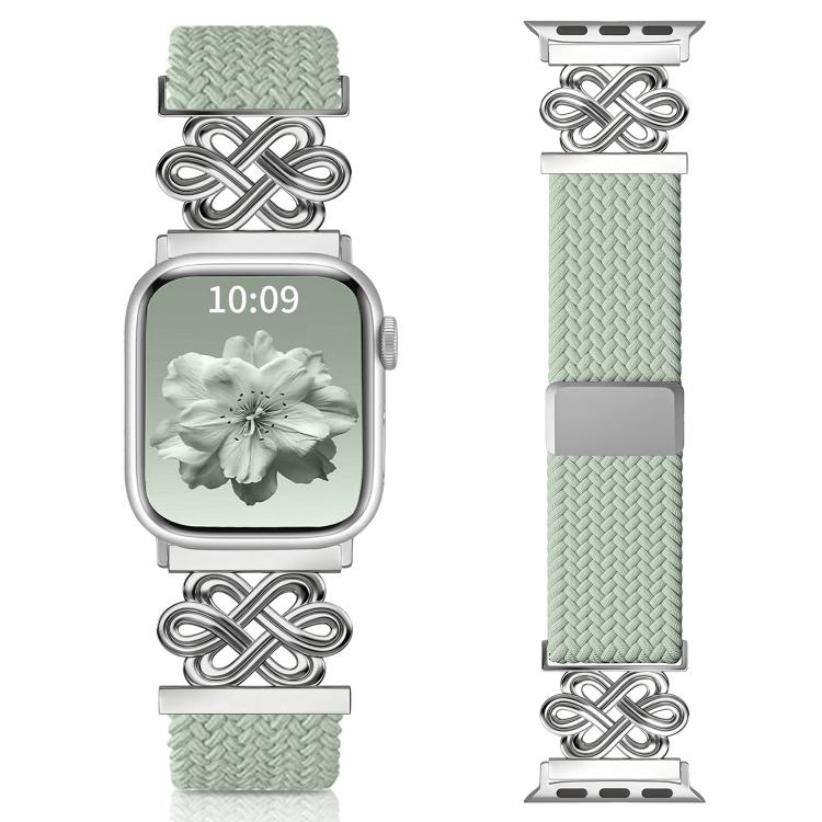 Dây đồng hồ xDfind khóa nam châm bện nylon cầu vồng nút thắt Trung Quốc, dành cho Apple Watch 42 / 44 / 45 / 46 / 49mm, dành cho Apple Watch 38 / 40 / 41 / S11 42mm