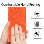 Tree Cat Embossed Flip Vegan Leather Phone Case, For iPhone 17e / 16e, For iPhone 17 Pro Max, For iPhone 17 Pro, For iPhone 17, For iPhone Air, For iPhone 16 Pro Max
