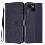 Ốp điện thoại da thuần chay dập nổi hình mèo cây, dành cho iPhone 15, dành cho iPhone 14 Plus, dành cho iPhone 14, dành cho iPhone 14 Pro, dành cho iPhone 14 Pro Max, dành cho iPhone 13 Pro Max