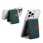 ESEBLE S1 Retro Vegan Leather Texture Magnetic RFID Mobile Phone Card Slots Holder
