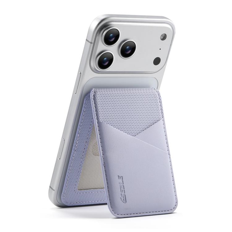 Giá đỡ khe đựng thẻ điện thoại nam châm RFID chất liệu da giả phối màu ESEBLE S3