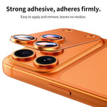 XDcase 5pcs Armor Full-Coverage Frosted Metal Camera Lens Ring Film, For iPhone 17