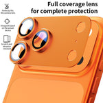 XDcase 5pcs Armor Full-Coverage Frosted Metal Camera Lens Ring Film, For iPhone 17
