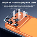 XDcase 5 cái phim kính cường lực in lụa tích hợp cho camera sau, Dành cho iPhone 17 Pro Max, iPhone 17 Pro, iPhone 17, iPhone Air