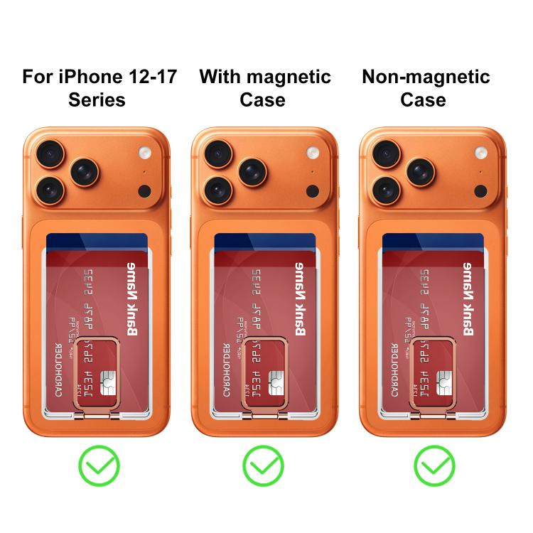 XDcase khe đựng thẻ nam châm mặt sau có giá đỡ cho iPhone / Galaxy & nhiều loại khác