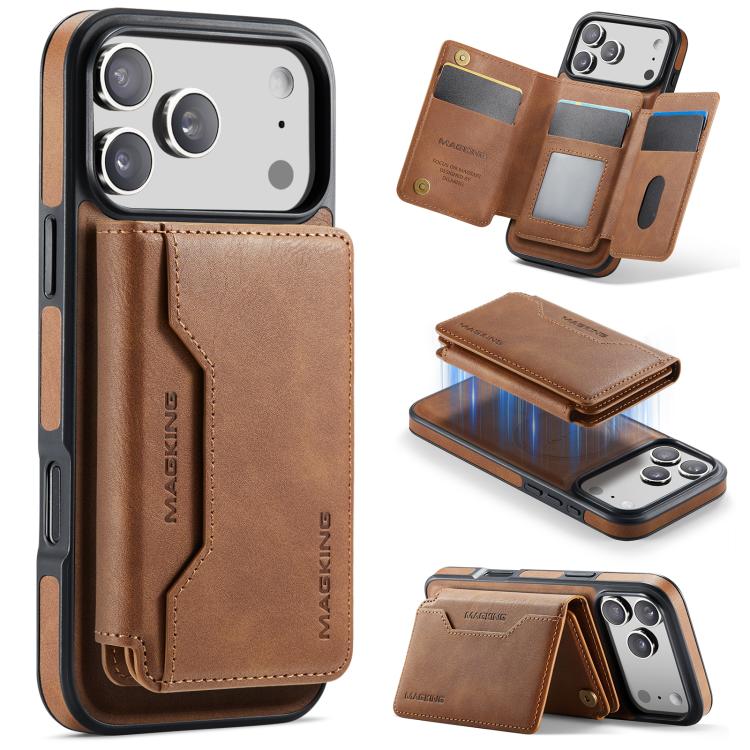 MAGKING K3 Series MagSafe RFID K3 Pro Card Bag Detachable Phone Case, For iPhone 17 Pro Max, For iPhone 17 Pro, For iPhone Air