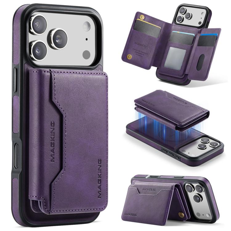 MAGKING K3 Series MagSafe RFID K3 Pro Card Bag Detachable Phone Case, For iPhone 17 Pro Max, For iPhone 17 Pro, For iPhone Air