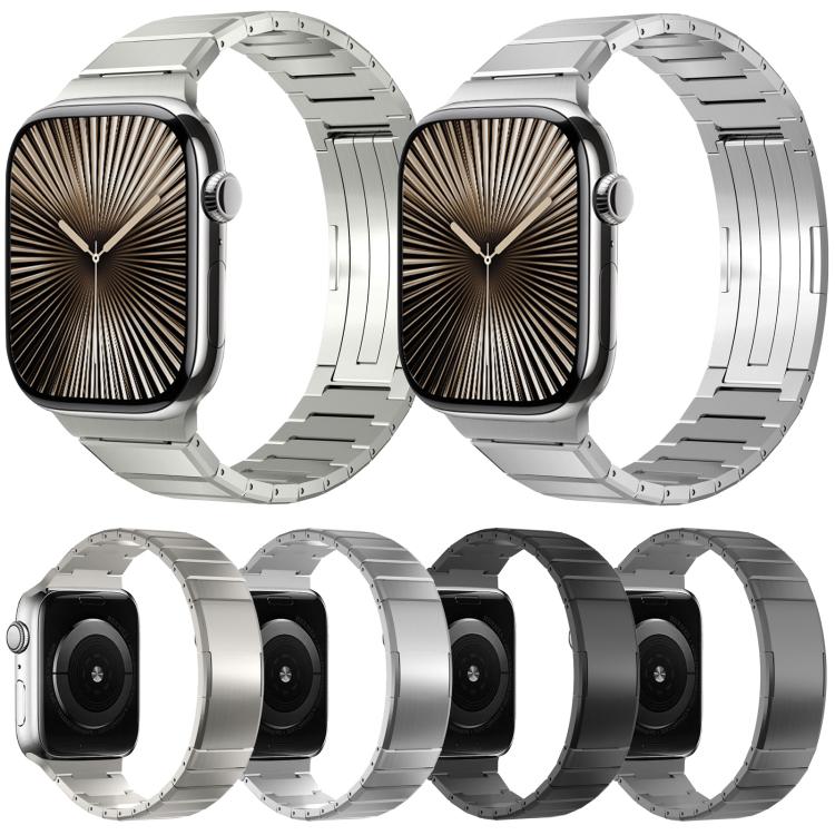 Dây đồng hồ hợp kim titan khóa gập một hạt, dành cho Apple Watch 46mm / 49mm / 45mm / 44mm, dành cho Apple Watch 42mm / 41mm / 40mm / 38mm