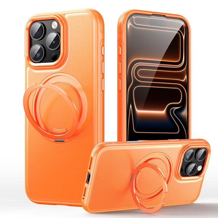 Leather Texture 360 Degrees Rotating Magnetic Holder Phone Case, For iPhone 18 Pro, For iPhone 18 Pro Max, For iPhone 17 Pro Max, For iPhone 17 Pro, For iPhone 17, For iPhone Air, For iPhone 16 Pro Max, For iPhone 16 Pro, For iPhone 16 Plus, For iPhone 16