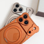 Weasel Original Color Metal Frameless 360 Rotation Holder Magnetic Phone Case, For iPhone 17 Pro Max, For iPhone 17 Pro