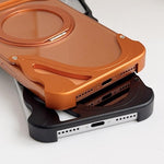 Dolphin Original Color Metal Frameless 360 Rotation Holder Magnetic Phone Case, For iPhone 17 Pro Max, For iPhone 17 Pro