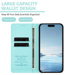 Ốp điện thoại da thuần chay dập nổi mèo dễ thương có nam châm RFID, cho iPhone Air, cho iPhone 16 Pro Max, cho iPhone 16 Pro, cho iPhone 16 Plus