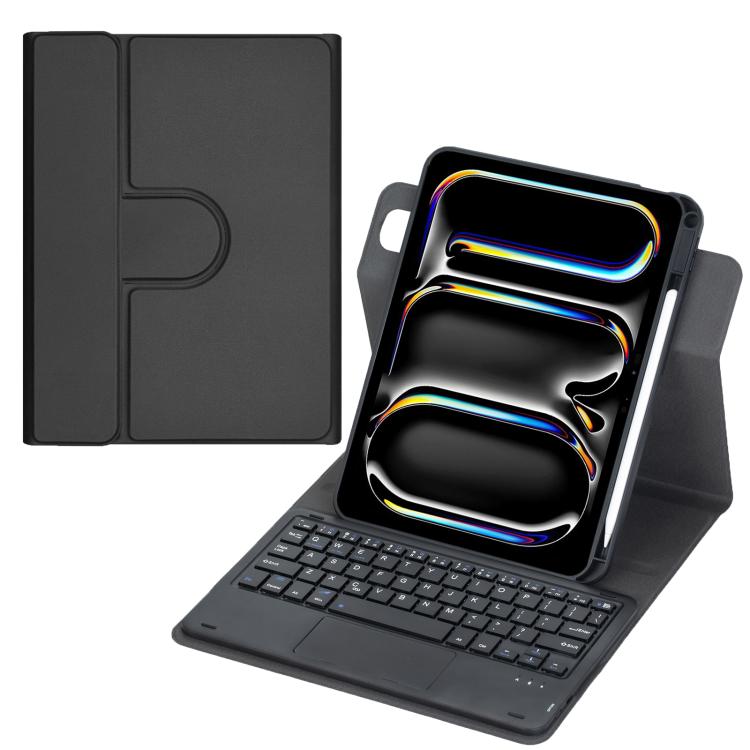 Bao da máy tính bảng có bàn phím Bluetooth xoay 360 độ và bàn di chuột, cho iPad Pro 11 2025 / 2024, cho iPad 2025 / 2022, cho iPad Air 11 2025 / iPad Pro 11 2022, cho iPad 10.2 2021 / 2019 / iPad Air 3