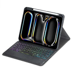 Bao da bàn phím Bluetooth có đèn nền xoay 360 độ với bàn di chuột, Dành cho iPad Pro 11 2025 / 2024, Dành cho iPad 2025 / 2022, Dành cho iPad Air 11 2025 / iPad Pro 11 2022, Dành cho iPad 10.2 2021 / 2019 / iPad Air 3