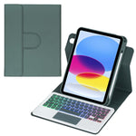 Bao da bàn phím Bluetooth có đèn nền xoay 360 độ với bàn di chuột, Dành cho iPad Pro 11 2025 / 2024, Dành cho iPad 2025 / 2022, Dành cho iPad Air 11 2025 / iPad Pro 11 2022, Dành cho iPad 10.2 2021 / 2019 / iPad Air 3