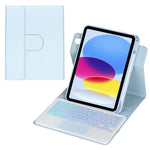 Bao da bàn phím Bluetooth có đèn nền xoay 360 độ với bàn di chuột, Dành cho iPad Pro 11 2025 / 2024, Dành cho iPad 2025 / 2022, Dành cho iPad Air 11 2025 / iPad Pro 11 2022, Dành cho iPad 10.2 2021 / 2019 / iPad Air 3