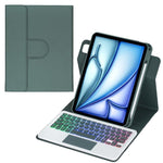 Bao da bàn phím Bluetooth có đèn nền xoay 360 độ với bàn di chuột, Dành cho iPad Pro 11 2025 / 2024, Dành cho iPad 2025 / 2022, Dành cho iPad Air 11 2025 / iPad Pro 11 2022, Dành cho iPad 10.2 2021 / 2019 / iPad Air 3