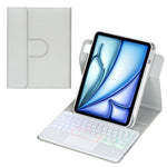 Bao da bàn phím Bluetooth có đèn nền xoay 360 độ với bàn di chuột, Dành cho iPad Pro 11 2025 / 2024, Dành cho iPad 2025 / 2022, Dành cho iPad Air 11 2025 / iPad Pro 11 2022, Dành cho iPad 10.2 2021 / 2019 / iPad Air 3