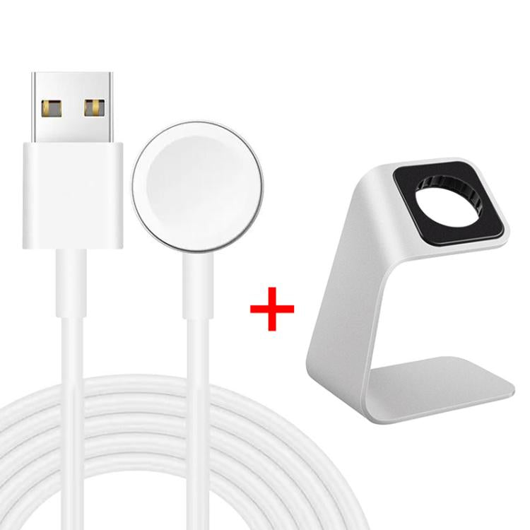 xDfind For Apple Watch Smart Watch Aluminum Alloy Charging Holder and USB Charger Set, Aluminum Alloy+USB