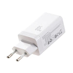 Bộ sạc 65W GaN JOYROOM JR-TG10 3 cổng USB, 2 cổng Type-C kèm cáp Type-C sang Type-C, phích cắm EU, phích cắm UK