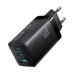 Bộ sạc 65W GaN JOYROOM JR-TG10 3 cổng USB, 2 cổng Type-C kèm cáp Type-C sang Type-C, phích cắm EU, phích cắm UK