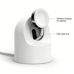 xDfind Giá đỡ sạc silicone và bộ sạc Type-C cho Apple Watch, Silicone+Type-C (Trắng), Silicone+Type-C (Đen)