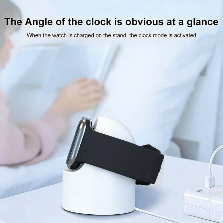 xDfind Giá đỡ sạc silicone và bộ sạc Type-C cho Apple Watch, Silicone+Type-C (Trắng), Silicone+Type-C (Đen)