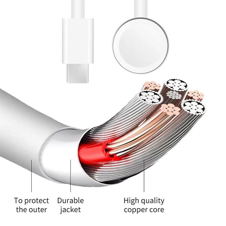 xDfind Giá đỡ sạc hợp kim nhôm và bộ sạc Type-C cho Apple Watch, Hợp kim nhôm+Type-C
