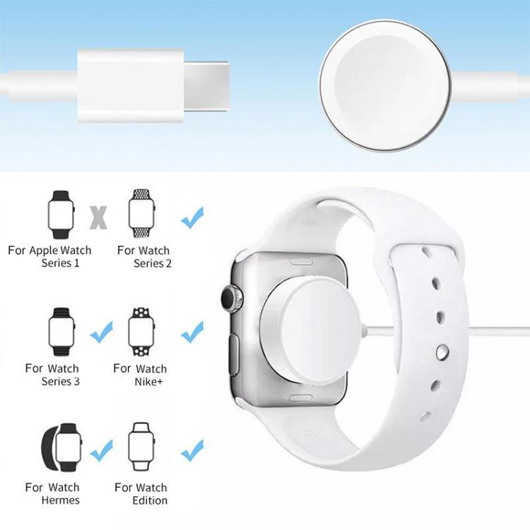 xDfind Giá đỡ sạc hợp kim nhôm và bộ sạc Type-C cho Apple Watch, Hợp kim nhôm+Type-C