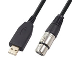 Cáp ghi âm micro USB sang XLR cái US18, 2m, 3m