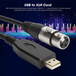 Cáp ghi âm micro USB sang XLR cái US18, 2m, 3m