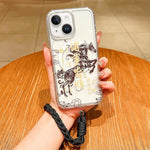 Ốp điện thoại toàn diện nam châm Acrylic hình năm con ngựa kèm dây đeo, dành cho iPhone 13, iPhone 12, iPhone 12 Pro Max, iPhone 12 Pro