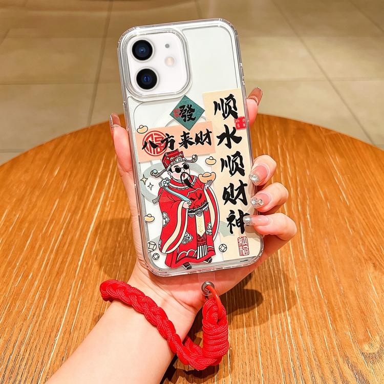 Ốp điện thoại toàn diện nam châm Acrylic hình năm con ngựa kèm dây đeo, dành cho iPhone 13, iPhone 12, iPhone 12 Pro Max, iPhone 12 Pro