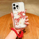 Ốp điện thoại toàn diện nam châm Acrylic hình năm con ngựa kèm dây đeo, dành cho iPhone 13, iPhone 12, iPhone 12 Pro Max, iPhone 12 Pro