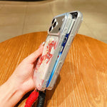 Ốp điện thoại toàn diện nam châm Acrylic hình năm con ngựa kèm dây đeo, dành cho iPhone 13, iPhone 12, iPhone 12 Pro Max, iPhone 12 Pro