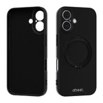 Ốp lưng silicone lỏng có nam châm ABEEL, cảm giác thân thiện với da, kèm giá đỡ, dành cho iPhone 17 Pro Max, dành cho iPhone 17 Pro, dành cho iPhone 17, dành cho iPhone 16 Pro Max, dành cho iPhone 16 Pro, dành cho iPhone 16