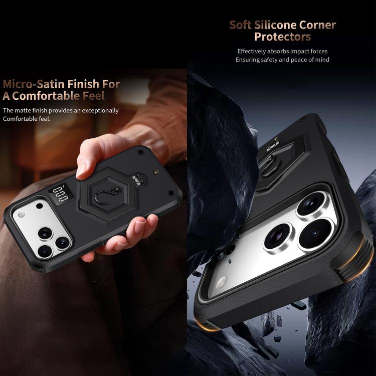 Ốp lưng điện thoại có nam châm hình lục giác kiêm giá đỡ cân điện tử, dành cho iPhone 17 Pro Max, iPhone 17 Pro, iPhone 17, iPhone Air, iPhone 16 Pro Max, iPhone 16 Pro
