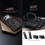 Ốp lưng điện thoại có nam châm hình lục giác kiêm giá đỡ cân điện tử, dành cho iPhone 17 Pro Max, iPhone 17 Pro, iPhone 17, iPhone Air, iPhone 16 Pro Max, iPhone 16 Pro