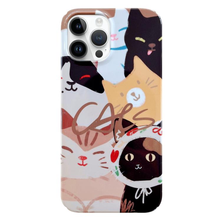Painted Pattern PC Phone Case, For iPhone 16 Pro