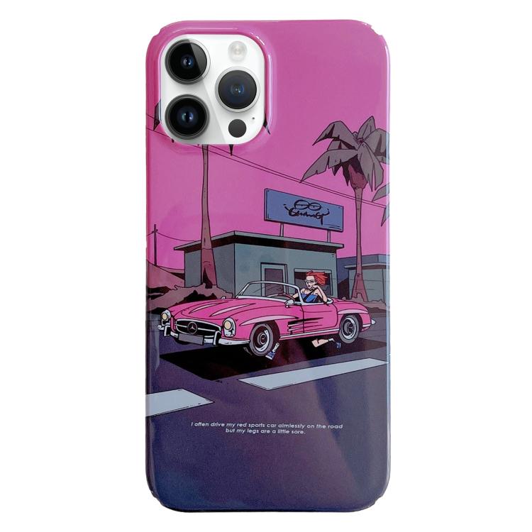 Ốp lưng điện thoại PC họa tiết vẽ, dành cho iPhone 16 Pro Max