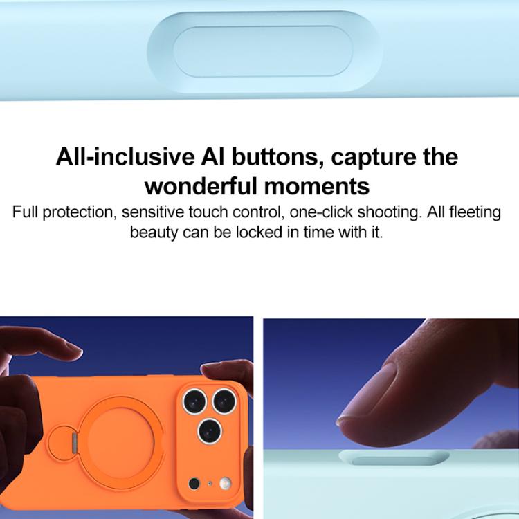 Ốp lưng điện thoại chất liệu silicone lỏng MagSafe, dành cho iPhone 17 Pro Max, iPhone 17 Pro, iPhone 17, iPhone Air