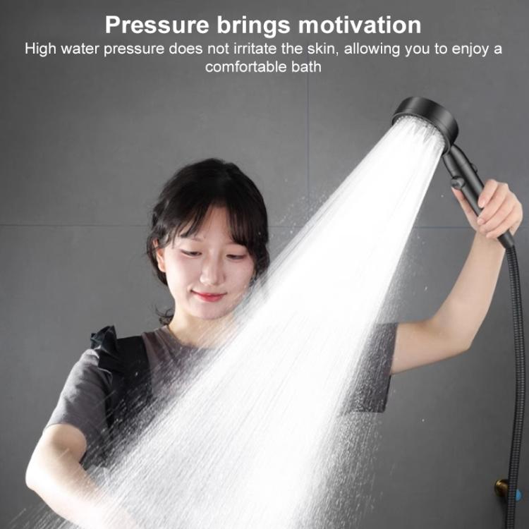 Đầu vòi sen điều chỉnh áp suất 5 mức di động kèm nút dừng nước một chạm