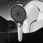 Đầu vòi sen tròn lớn điều chỉnh áp suất 3 mức di động, vòi sen