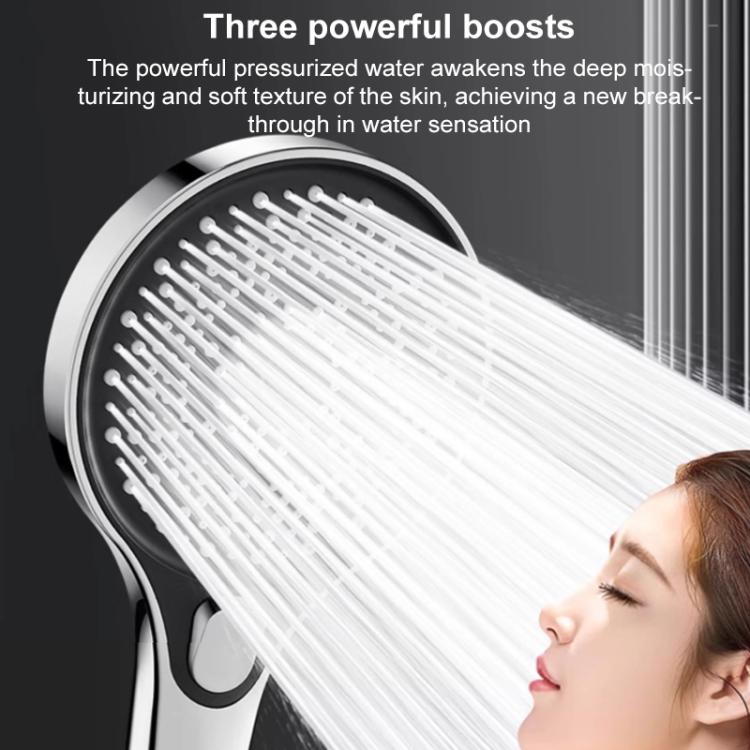 Đầu vòi sen tròn lớn điều chỉnh áp suất 3 mức di động, vòi sen