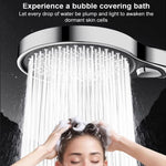 Đầu vòi sen tròn lớn điều chỉnh áp suất 3 mức di động, vòi sen