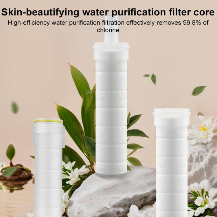 Bộ 5 lõi lọc nước làm đẹp da bằng bông PP cho đầu vòi sen, 16.5 x 2.6cm